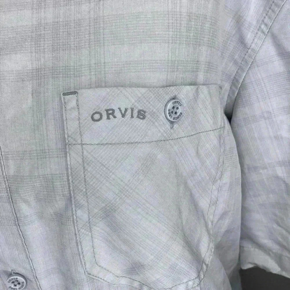 Orvis Men's Short Sleeve Button Down Lightweight Shirt Size Large - Picture 3 of 6